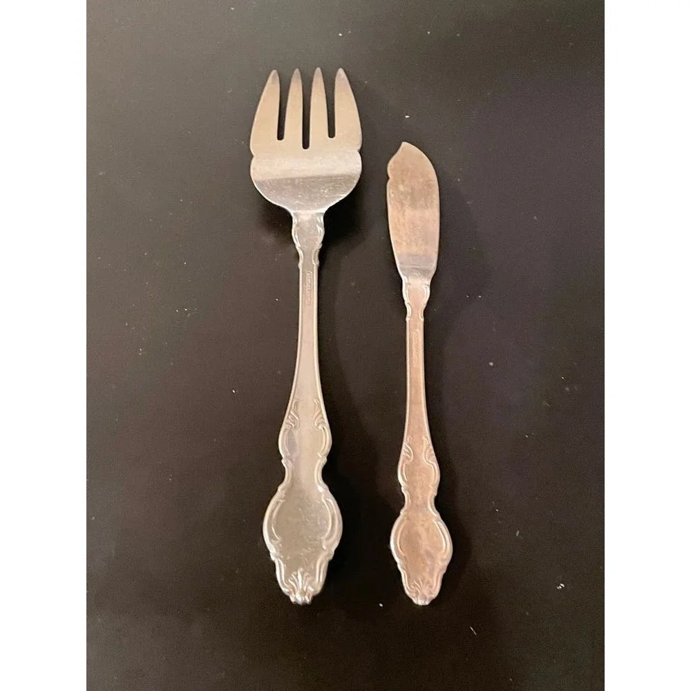 Reed and Barton Mirrorstele Set of Knives/Serving Pieces